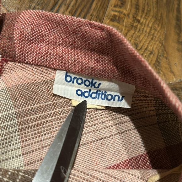 Vintage acrylic blend check plaid a-line skirt by Brooks Additions tag size 11 - Picture 5 of 5